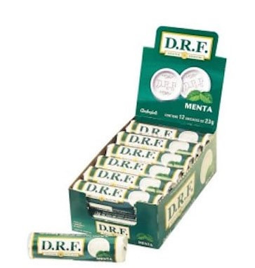DRF Pastillas Menta Candy Pills Mint Flavor, 23 g / 0.8 oz (box of 12)