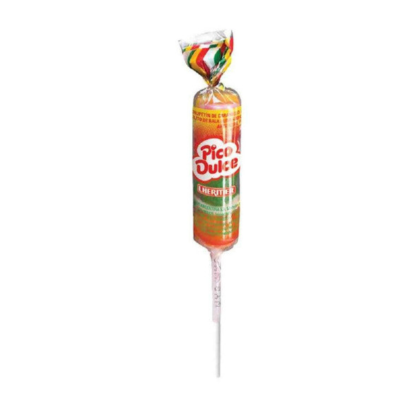 Pico Dulce Chupetín Fruit Rainbow Lollipop Favorite Candy Popular for Parties & Birthdays, 336 g / 11.85 oz (box of 24)