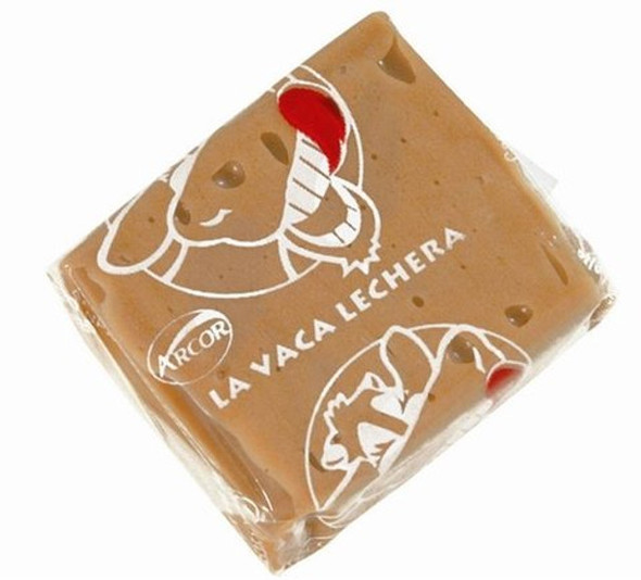 La Vaca Lechera Tradicional Caramelos Blandos Dulce de Leche Flavored Soft Candies Classic Argentinian Bites Retro Candies, 520 g / 1.14 lb (box of 80 bites)