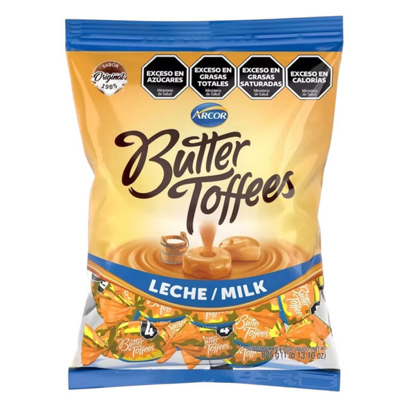 Butter Toffees Soft Buttery Caramel Candies Milk Leche Party Bag, 825 g / 1.8 lb bag