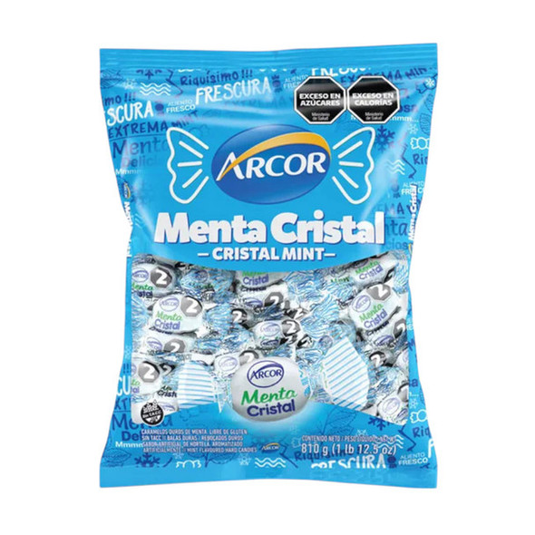 Caramelos Arcor Menta Cristal Cristal Mint Hard Candy, 810 g / 28.5 oz bag