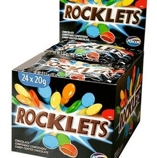 Rocklets Confites Candied Chocolate Sprinkles, 20 g / 0.70 oz (box of 24)
