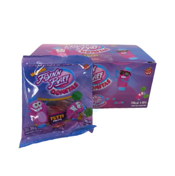 Flynn Paff Gomitas Tutti-Frutti Candies Gummies Soft & Chewy Candy - Gluten Free, 30 g / 1.05 oz (box of 12)