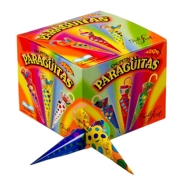 Paragüitas Felfort Milk Chocolate Lollipop Umbrella-Shaped, 13 g / 0.5 oz (box of 20)