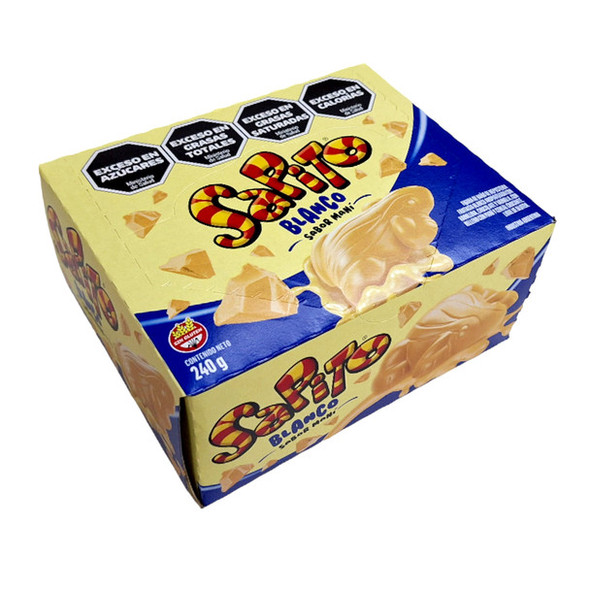 Sapito White Chocolate Bites with Peanut & Cereal Filling, Gluten-Free, 240 g / 8.47 oz (box of 24)