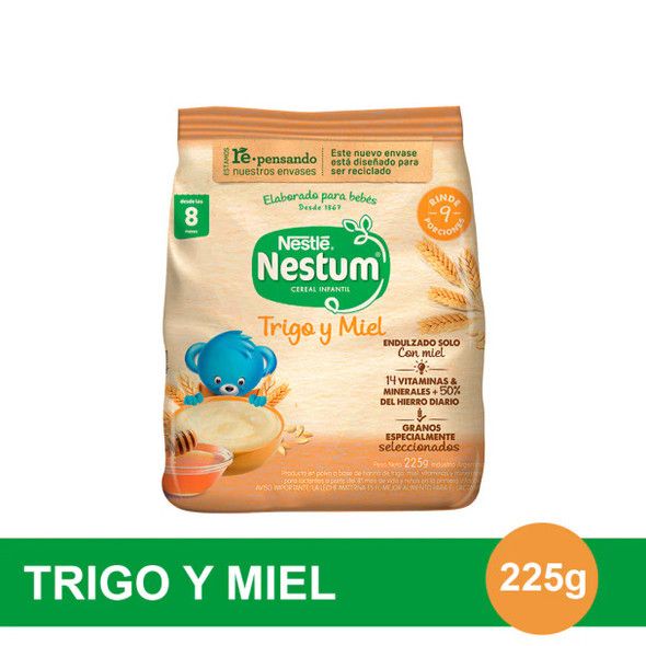 Nestum Infant Cereal Trigo y Miel Sin Azúcar, 225 g / 7.9 oz
