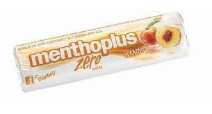 Menthoplus Zero Durazno, Peach Lyptus Hard Candy With Menthol & Pectin, 26.64 g / 0.93 oz ea (box of 12)