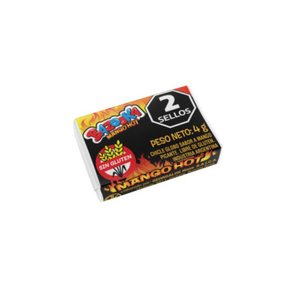 Bazooka Mango Hot Chewing Gum, 320 g / 11.29 oz (box of 80)