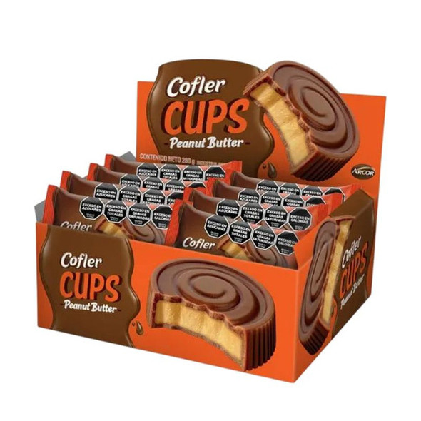 Cofler Cups Peanut Butter Chocolate Bites, 280 g / 9.88 oz (box of 16)