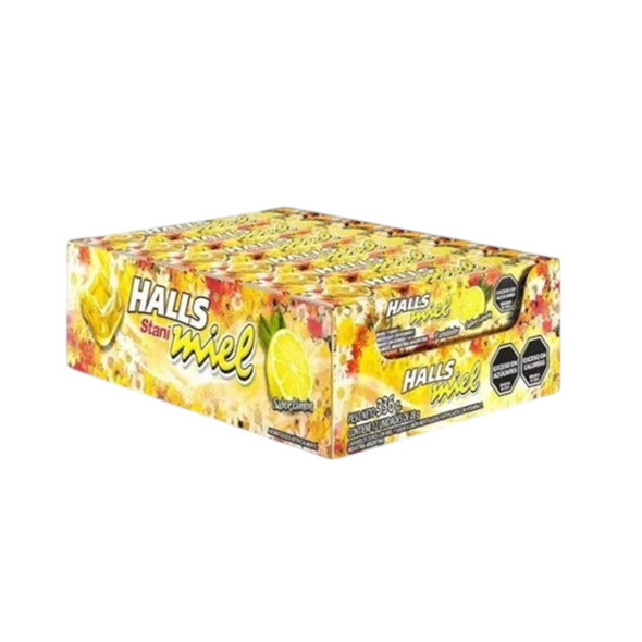 Halls Honey & Lemon Hard Candy, 28 g / 1 oz ea (box of 12)