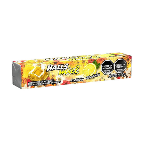 Halls Honey & Lemon Hard Candy, 28 g / 1 oz ea (box of 12)
