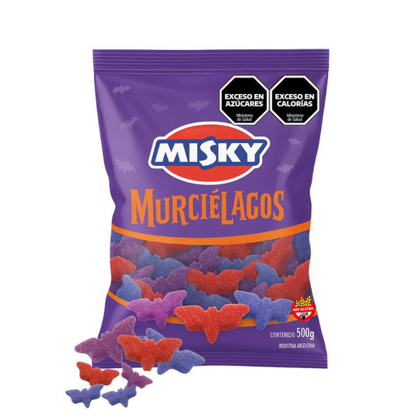 Misky Murciélagos Bat-Shaped Gummy Candy, 500 g / 17.6 oz