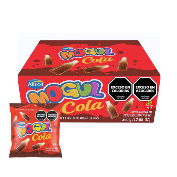 Mogul Cola Gummies - Cola Flavored Jelly Candies, 360 g / 12.69 oz (12 units of 30 g)