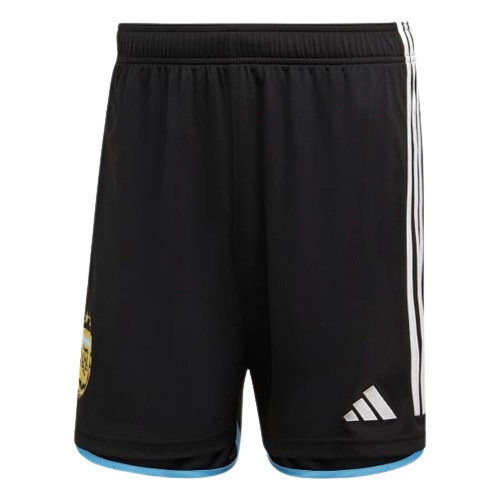 Short Negro Titular Selección Argentina Official Black Soccer Team Short Argentina - FIFA WorldCup Qatar 2022 Edition