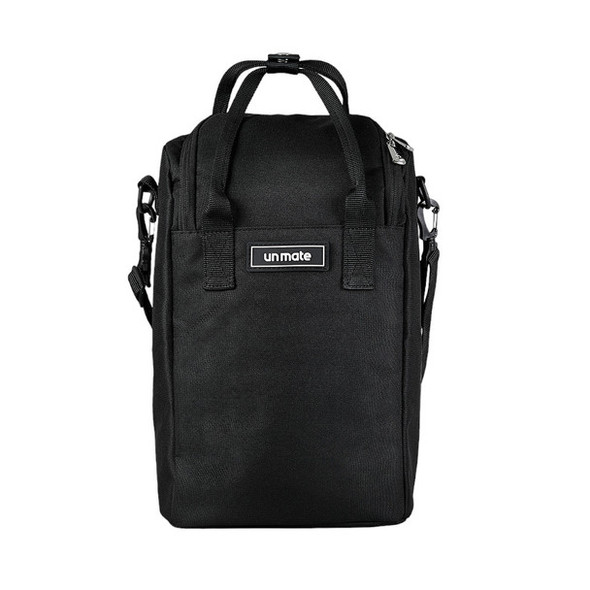 Un Mate Waterproof Matera Backpack & Shoulder Bag Bolso Matero Impermeable Travel-Friendly (Black)