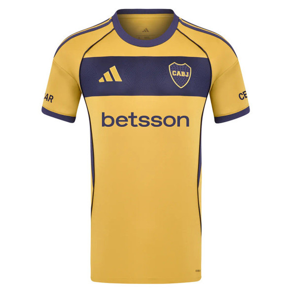 Adidas Boca Juniors Away Jersey - Fan Version AEROREADY for Men Camiseta Alternativa Versión Hincha Hombre 25/26