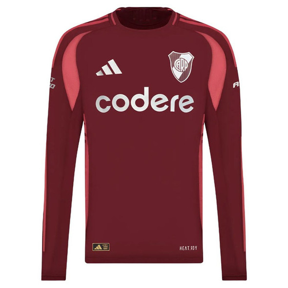 Adidas River Plate Long Sleeve Authentic Away Jersey - Player Version HEAT.RDY for Men Camiseta Manga Larga Alternativa Versión Jugador Hombre 24/25