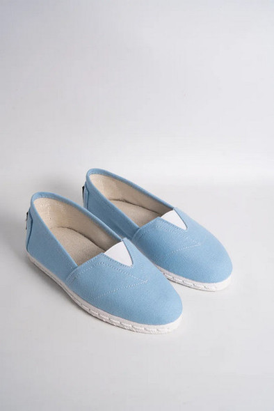 Toro y Pampa Reinforced Premium Espadrilles with Simulated Jute Base – Unisex Pastel Blue Casual Footwear