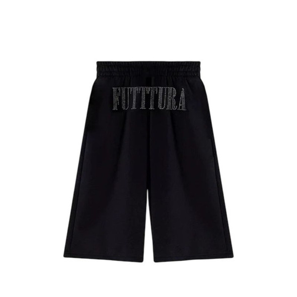 Under Armour Tini Futtura Unisex Black Cotton Jogger Shorts with Side Pockets