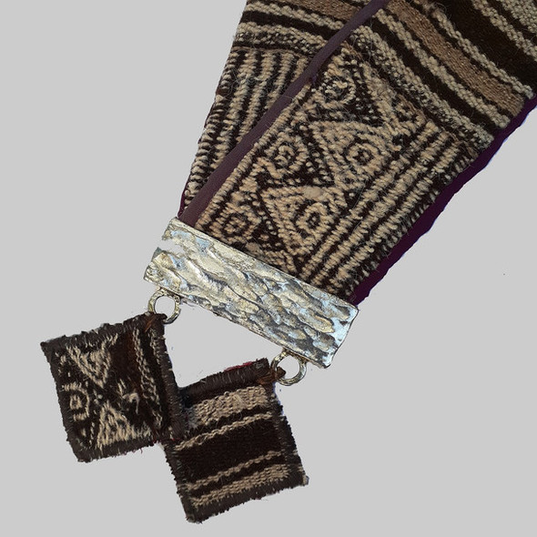 Ampara Textil - Delicate & Unique Handcrafted Uakata Necklace Made with Original People Communities Textiles - Andes Collection Wirin Serie