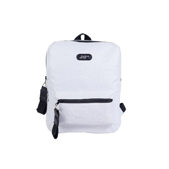 Fracking Design Chocon Backpack - Stylish White/Black Design for Urban Adventures | 29 cm x 36 cm x 4 cm