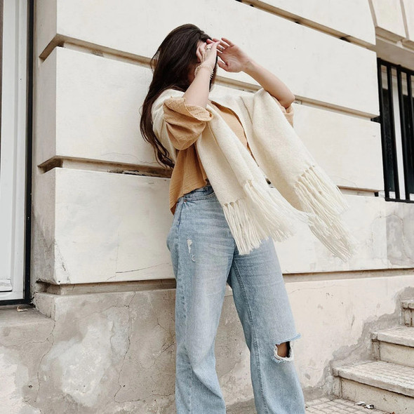 RUAH | Bufandon Artisanal Llama Wool Yalad Scarf - Handcrafted Elegance for Cozy Style