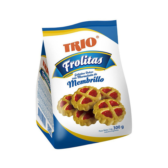 Trio Frolitas Quince Jelly Cookies Mermelada de Membrillo, 300 g / 10.14 oz