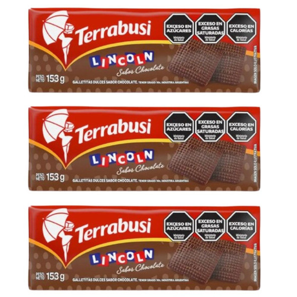 Lincoln Terrabusi Sweet Cookies Chocolate Flavor, 153 g / 5.4 oz (pack of 3)