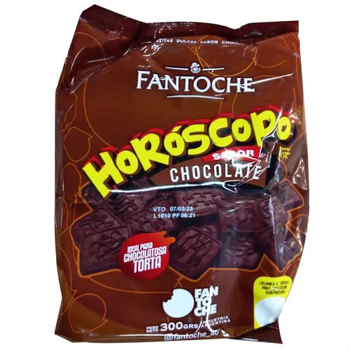 Fantoche Horóscopo Old Classic Chocolate Cookies Perfect for Cakes Horoscope Designs, 300 g / 10.58 oz (pack of 3)