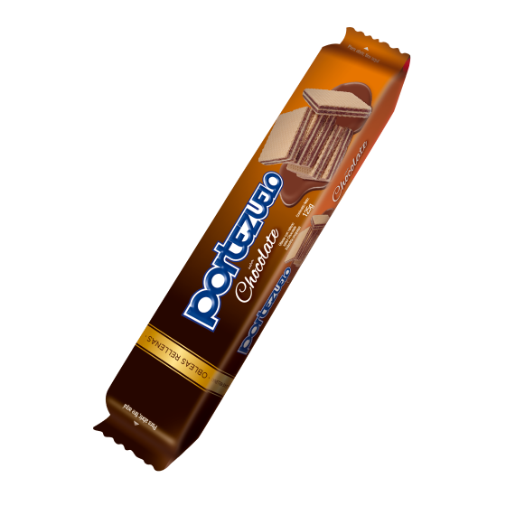 Portezuelo Oblea Cuadrada Sabor Chocolate Square Wafers with Milk Chocolate Filling Double Wafer from Uruguay, 125 g / 4.4 oz (pack of 3)