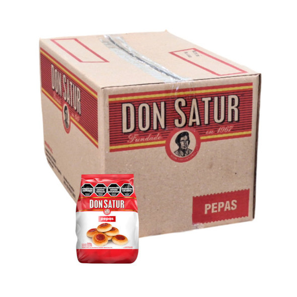 Don Satur Pepas de Membrillo Cookies with Quince Jelly Filling Classic "Pepas" Wholesale Bulk Box, 300 g / 10.5 oz (15 count per box)
