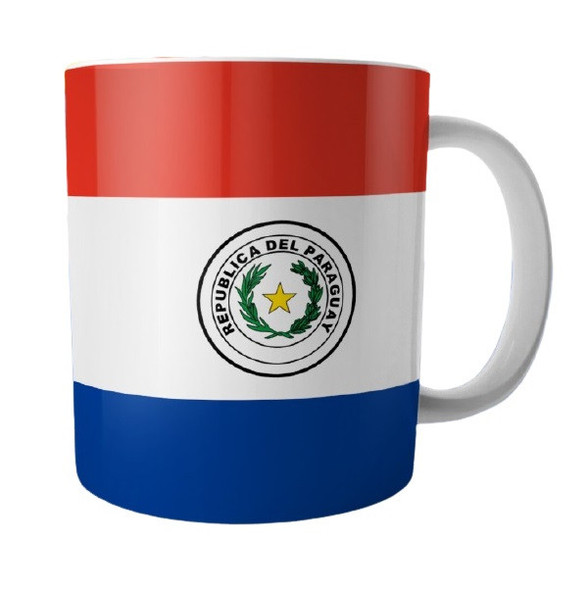 Taza Bandera Paraguay Coffee Mug Tea Cup Paraguay Design - Ceramic Cup Printed On Both Sides