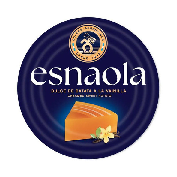Esnaola Dulce de Batata Creamed Sweet Potato Jelly with Subtle Vanilla, 700 g / 1.54 lb can
