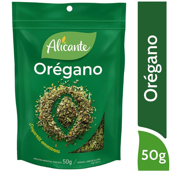 Alicante Orégano Oregano Spice, 50 g / 1.76 oz zipper pouch (pack of 3)