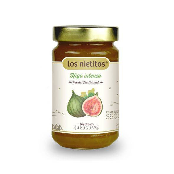 Los Nietitos Mermelada de Higo Intensa Receta Tradicional Intense Fig Marmalade From Uruguay, 390 g / 13.76 oz