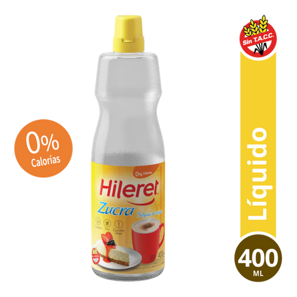 Hileret Sweetener with Zucra for Hot & Cold Beverages, 400 ml / 13.52 oz