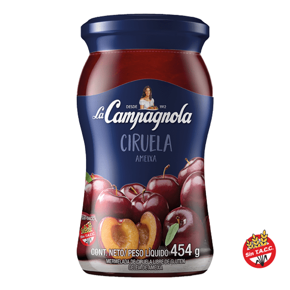 La Campagnola Mermelada de Ciruela Classic Plum Jam, 454 g / 1 lb
