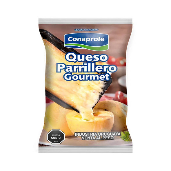Conaprole Queso Parrillero Gourmet Sealed Cheese Gluten Free from Uruguay, 300 g / 10.58 oz bag