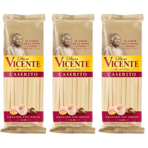 Don Vicente Caseritos Long Pasta, 500 g / 17.63 (pack of 3)
