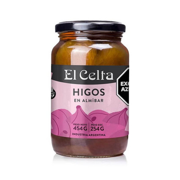 El Celta Higos en Almíbar Figs in Syrup, 454 g / 16 oz