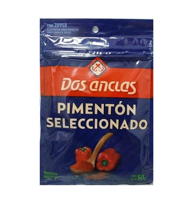 Dos Anclas Pimentón Seleccionado Powdered Paprika Spice, 50 g / 1.76 oz pouch (pack of 3)