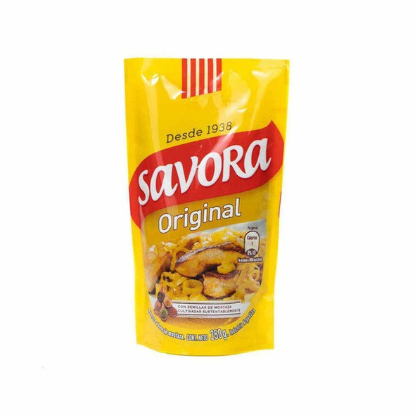 Savora Classic Yellow Mustard in Pouch from Uruguay, 250 g / 8.81 oz pouch