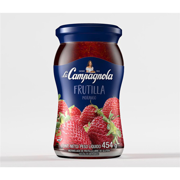 La Campagnola Mermelada de Frutilla Strawberry Jelly, 454 g / 1 lb
