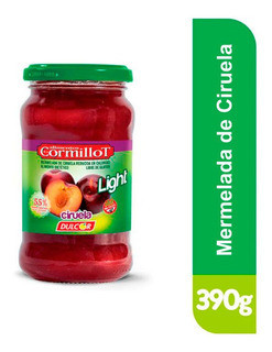 Cormillot Mermelada De Ciruela Light Marmalade Plum Jam, 390 g / 13.75 oz