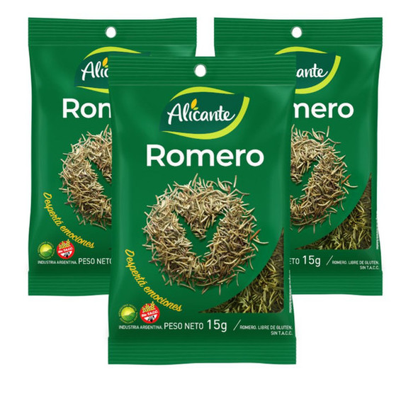 Alicante Romero Rosemary Spice, 15 g / 0.53 oz pouch (pack of 3)