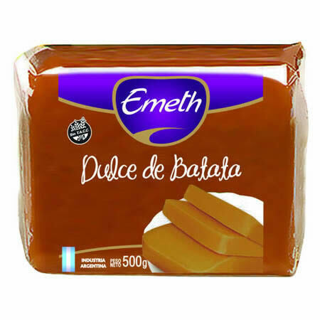 Emeth Dulce de Batata Sweet Potato Jelly with Subtle Vanilla Wholesale Bulk Box,  500 g / 1.1 lb (box of 12)