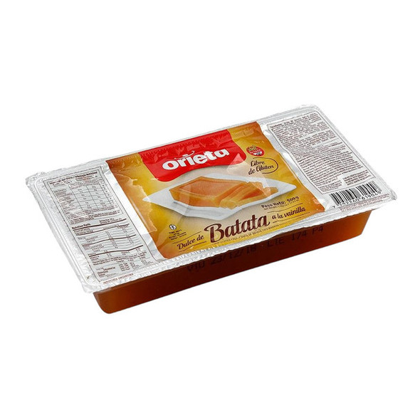 Orieta Vanilla Sweet Potato Jam Gluten-Free Dulce de Batata a la Vainilla, 500 g / 17.6 oz