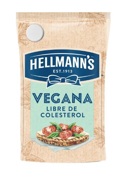Hellmann's Vegan Mayonnaise Mayonesa Vegana in Pouch Gluten Free, 500 g / 17.6 oz