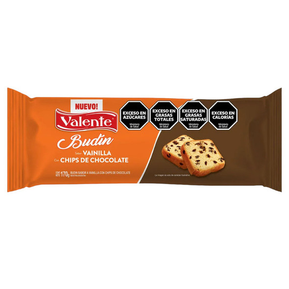 Valente Vanilla Pound Cake with Chocolate Chips Cake for Mates, 170 g / 5.99 oz