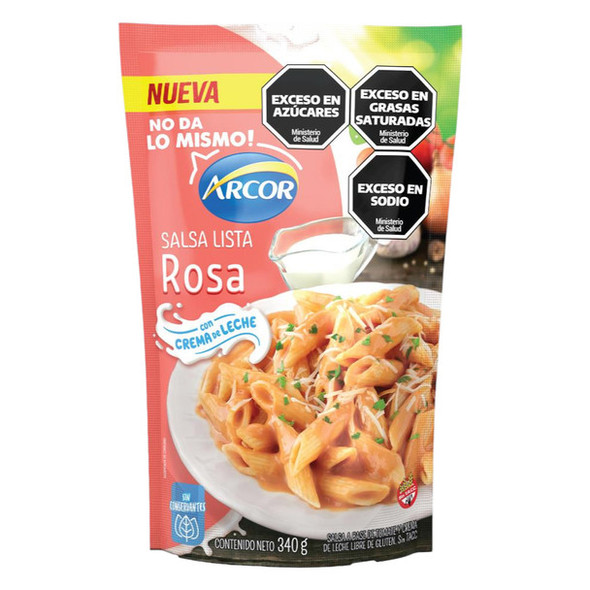 Arcor Salsa Rosa Ready-to-Use with Cream Salsa Lista Ready To Use in Pouch - No Preservatives Added, 340 g / 11.99 oz